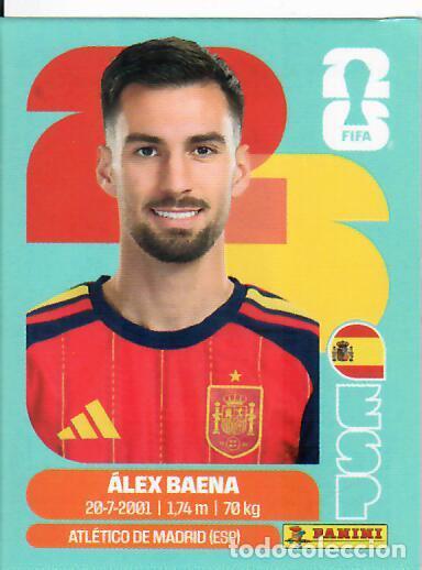 Cromos de f&uacute;tbol: CROMO PANINI MUNDIAL WORLD CUP 2026 ACTUALIZACI&Oacute;N JUG&Oacute;N - ESP J5 - &Aacute;LEX BAENA - ESPA&Ntilde;A - NO OFERTAS
