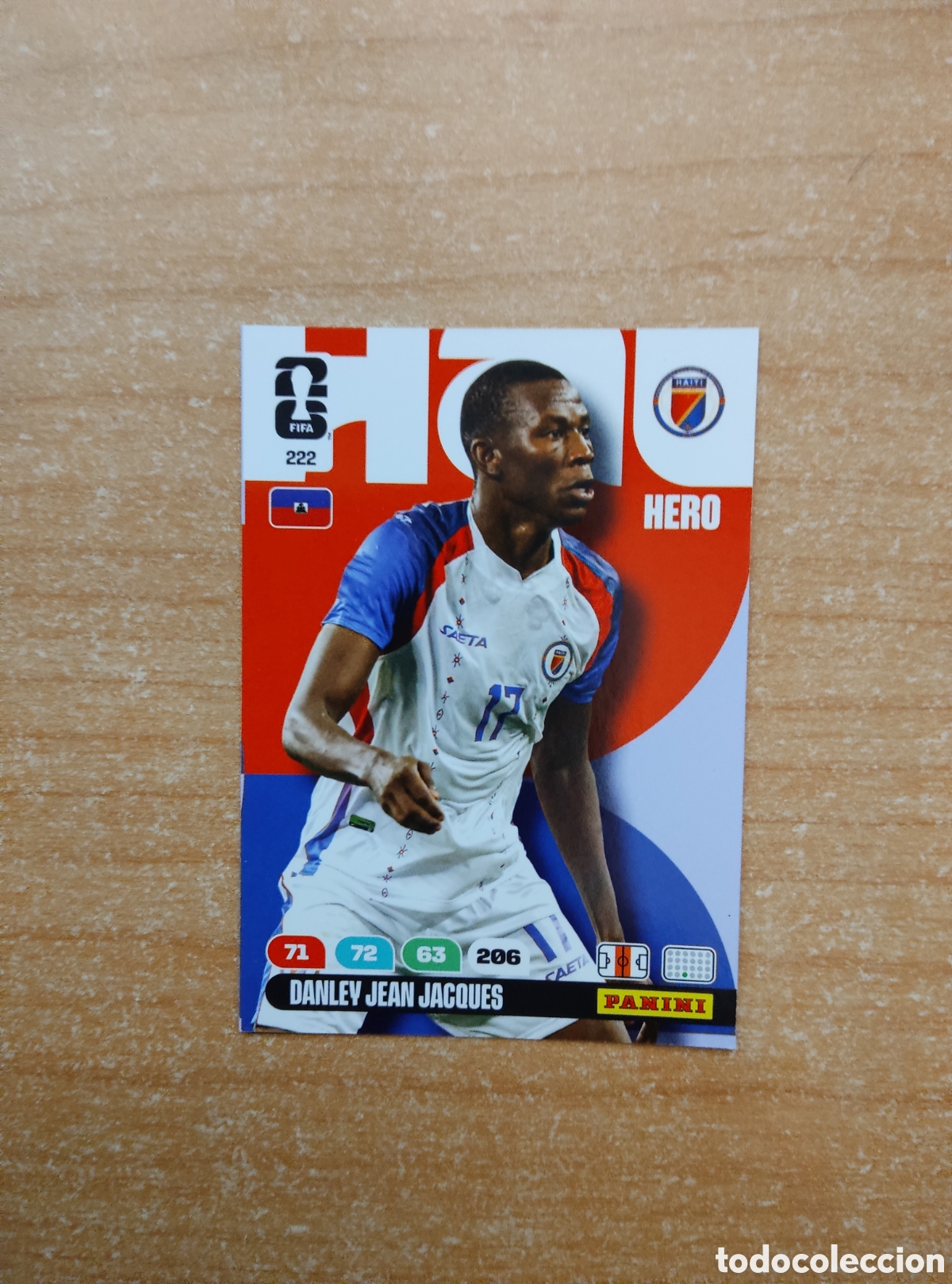 Cromos de f&uacute;tbol: 222 DANLEY JEAN JACQUES HAIT&Iacute; ADRENALYN XL MUNDIAL 2026