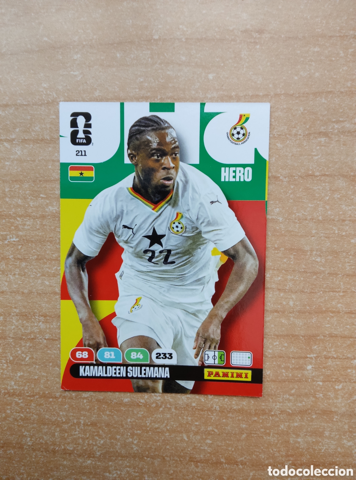 Cromos de f&uacute;tbol: 211 KAMALDEN SULEMANA GHANA ADRENALYN XL MUNDIAL 2026