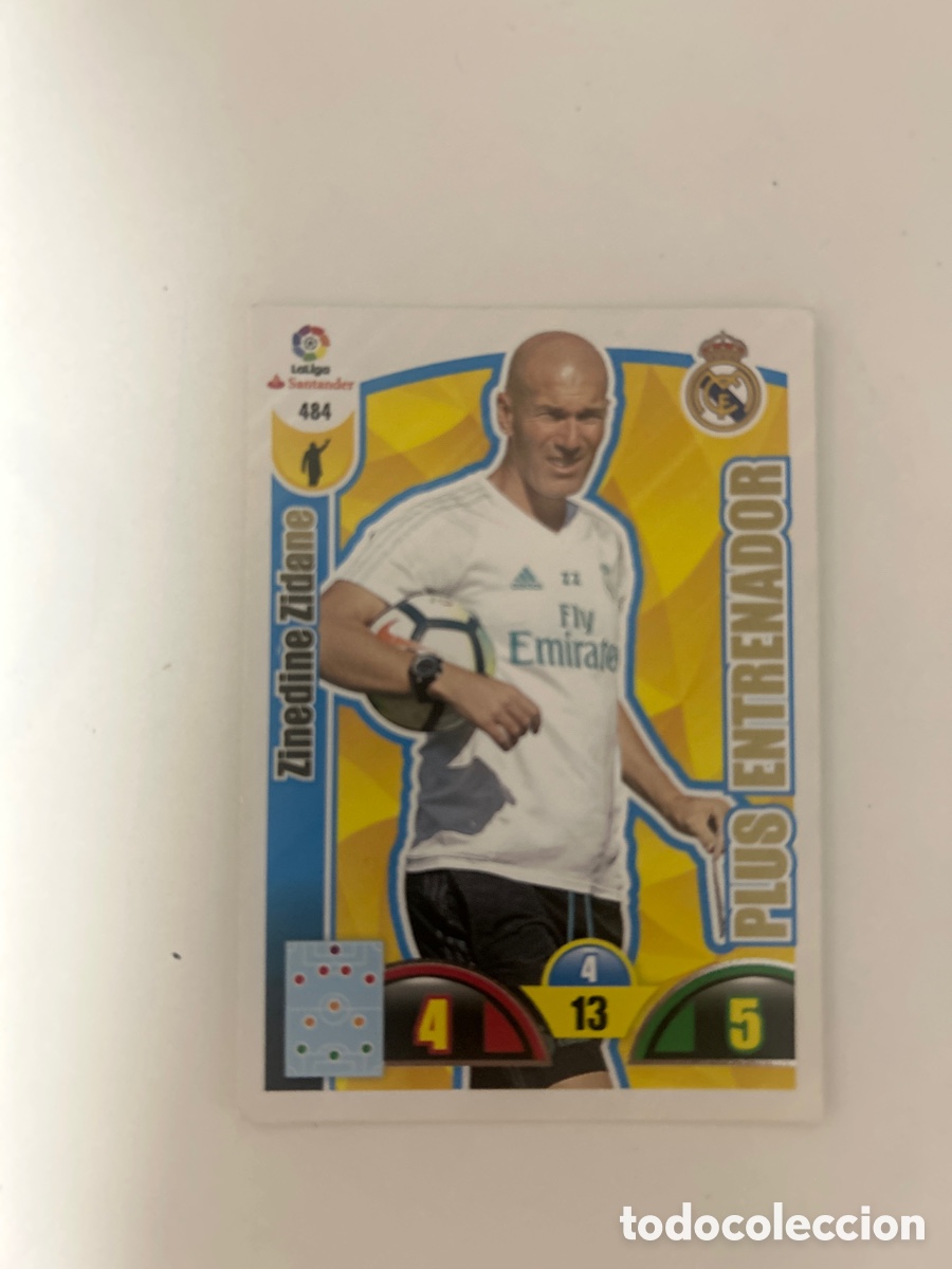 Cromos de f&uacute;tbol: Zinedine Zidane LaLiga 2017-2018 (484)