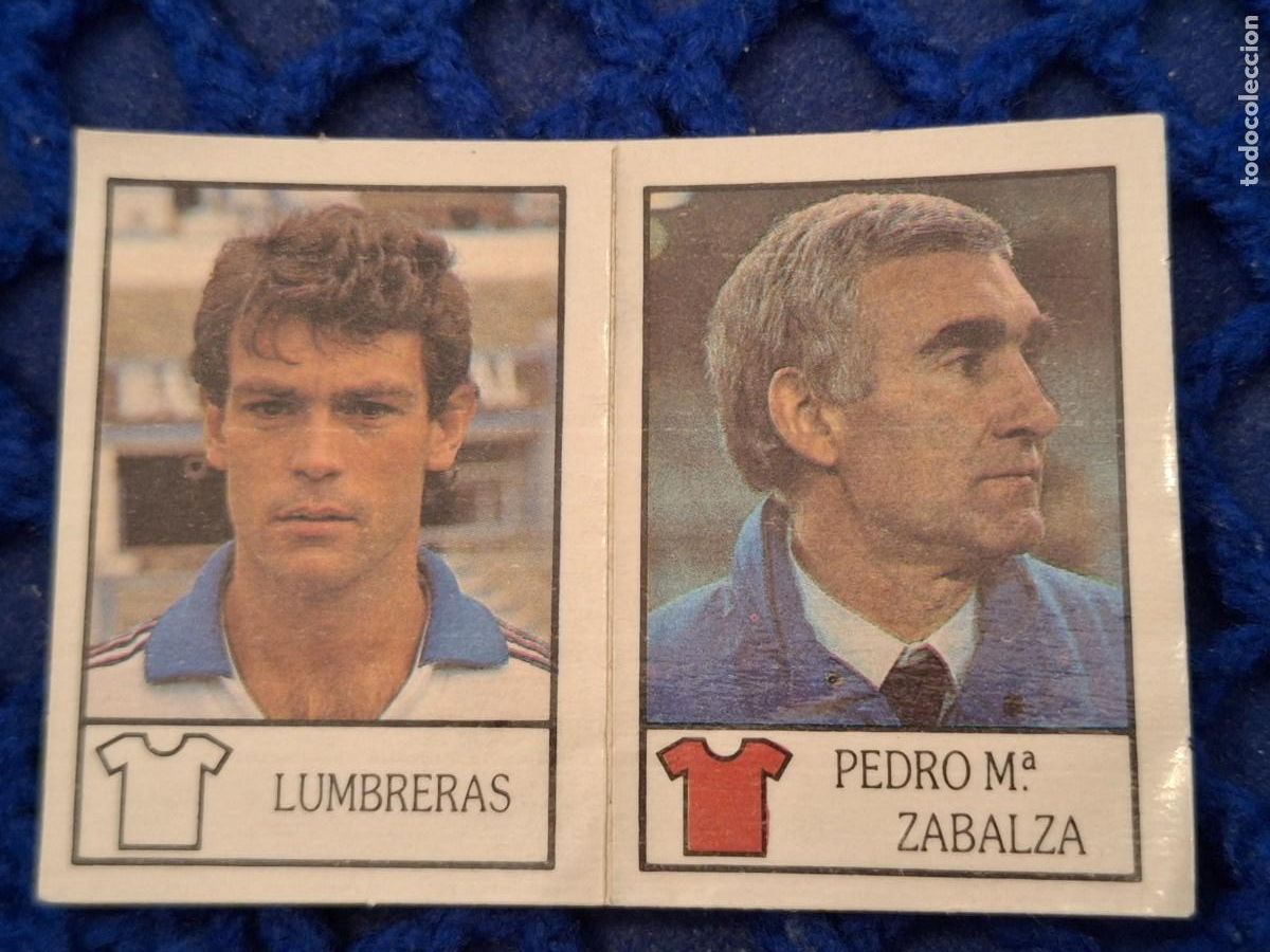 Figurine di Calcio: BOLLYCAO FUTBOL 87 88 NUNCA PEGADO Doble REAL ZARAGOZA LUMBRERAS 295 pedro m Zabalza osasuna 166