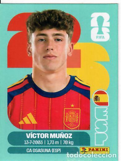 Cromos de f&uacute;tbol: CROMO PANINI MUNDIAL WORLD CUP 2026 ACTUALIZACI&Oacute;N JUG&Oacute;N - ESP J12 V&Iacute;CTOR MU&Ntilde;OZ - ESPA&Ntilde;A - NO OFERTAS