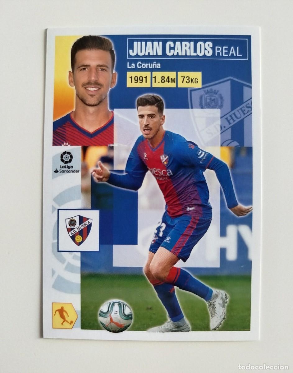Cromos de f&uacute;tbol: Juan Carlos Real 13 SIN PEGAR NUNCA PEGADO SD Huesca Liga Ediciones Este 20 21 / 2020 2021