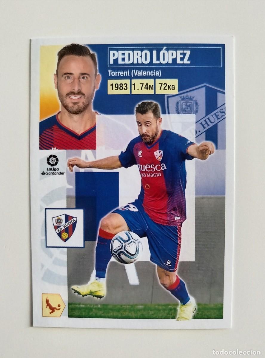 Cromos de f&uacute;tbol: Pedro L&oacute;pez 4 SIN PEGAR NUNCA PEGADO SD Huesca Liga Ediciones Este 20 21 / 2020 2021