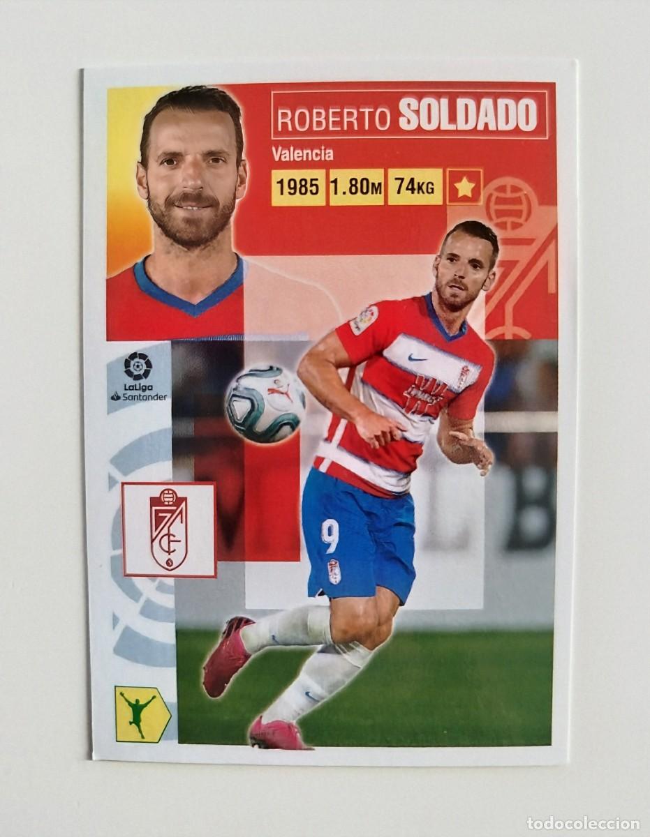 Cromos de f&uacute;tbol: Soldado 18 SIN PEGAR NUNCA PEGADO Granada CF Liga Ediciones Este 20 21 / 2020 2021