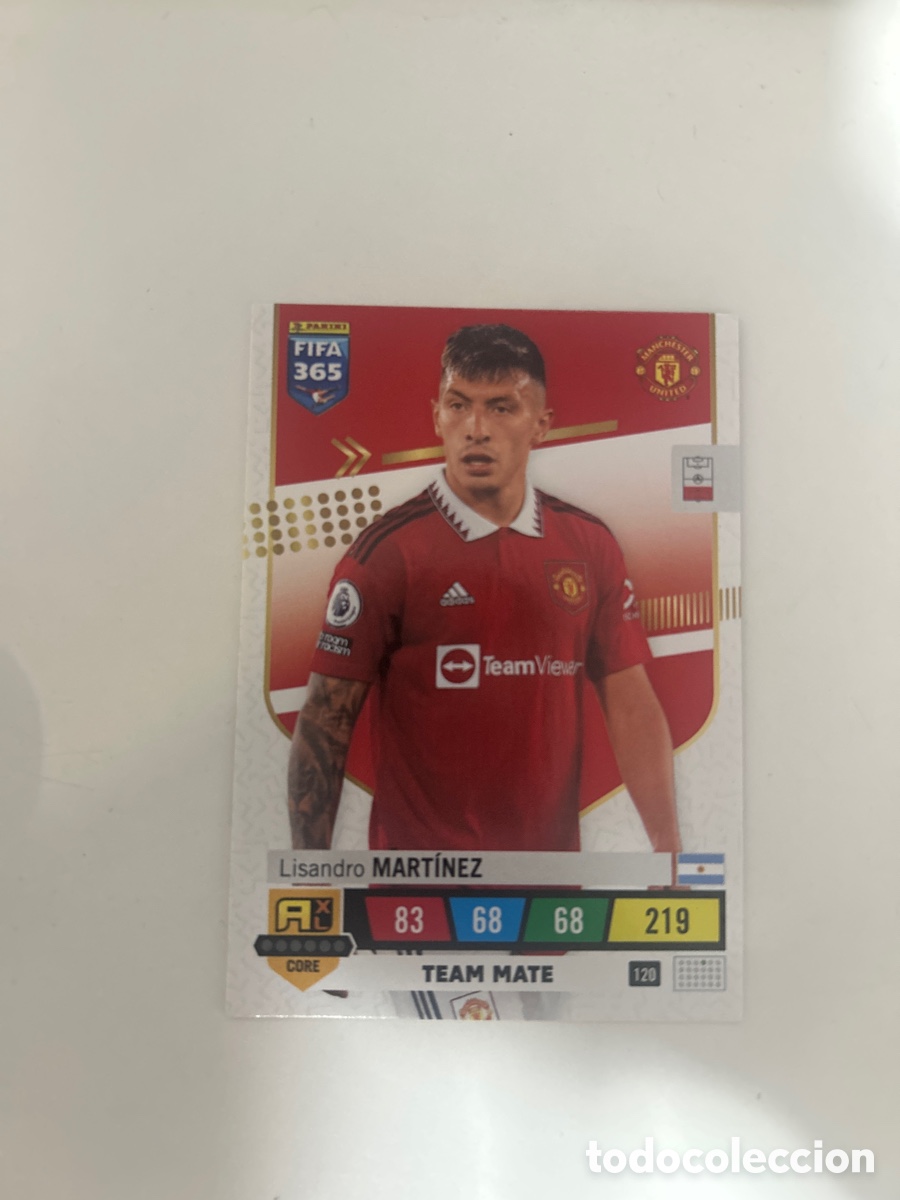 Cromos de f&uacute;tbol: Lisandro Mart&iacute;nez FIFA365 2023 (120)