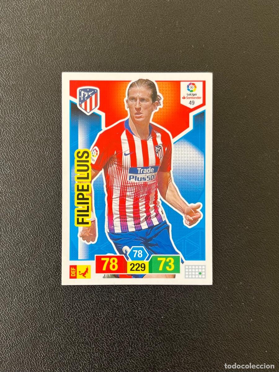 Cromos de f&uacute;tbol: 49 FILIPE LUIS ATL&Eacute;TICO DE MADRID ADRENALYN 2018 2019 CROMO PANINI LA LIGA SANTANDER 18 19