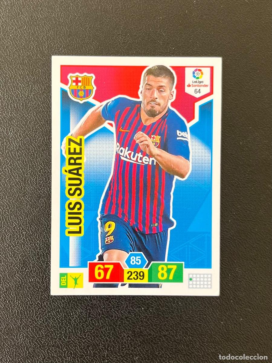 Cromos de f&uacute;tbol: 64 LUIS SU&Aacute;REZ FC BARCELONA ADRENALYN 2018 2019 CROMO PANINI LA LIGA SANTANDER 18 19