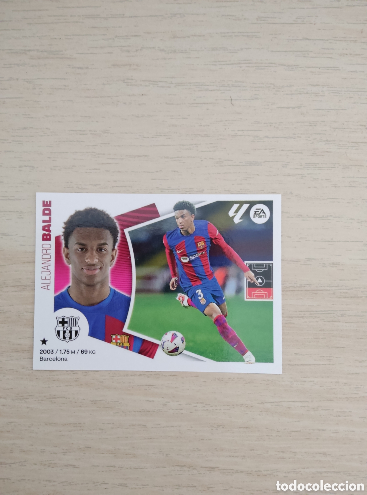 Cromos de f&uacute;tbol: 10 BALDE BARCELONA LIGA ESTE 2024 2025