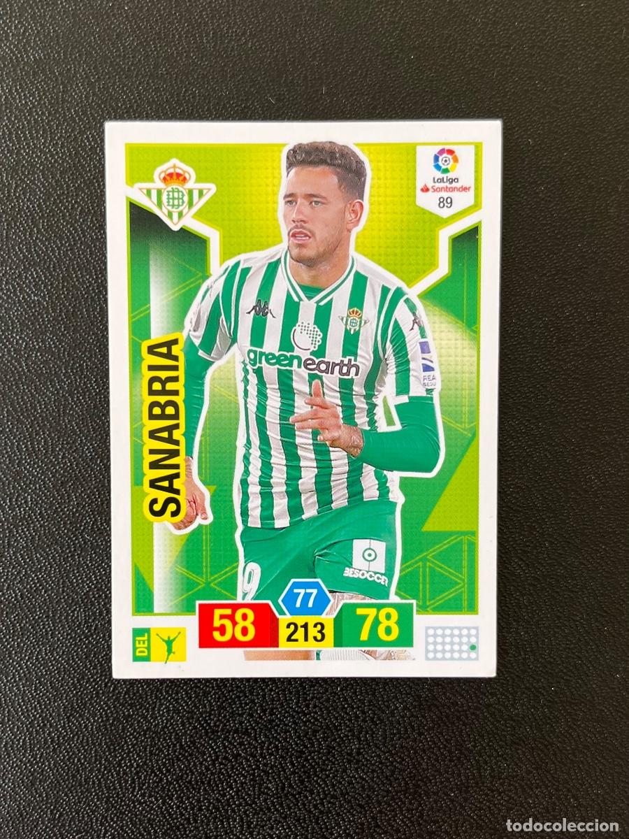 Cromos de f&uacute;tbol: 89 SANABRIA REAL BETIS BALOMPI&Eacute; ADRENALYN 2018 2019 CROMO PANINI LA LIGA SANTANDER 18 19