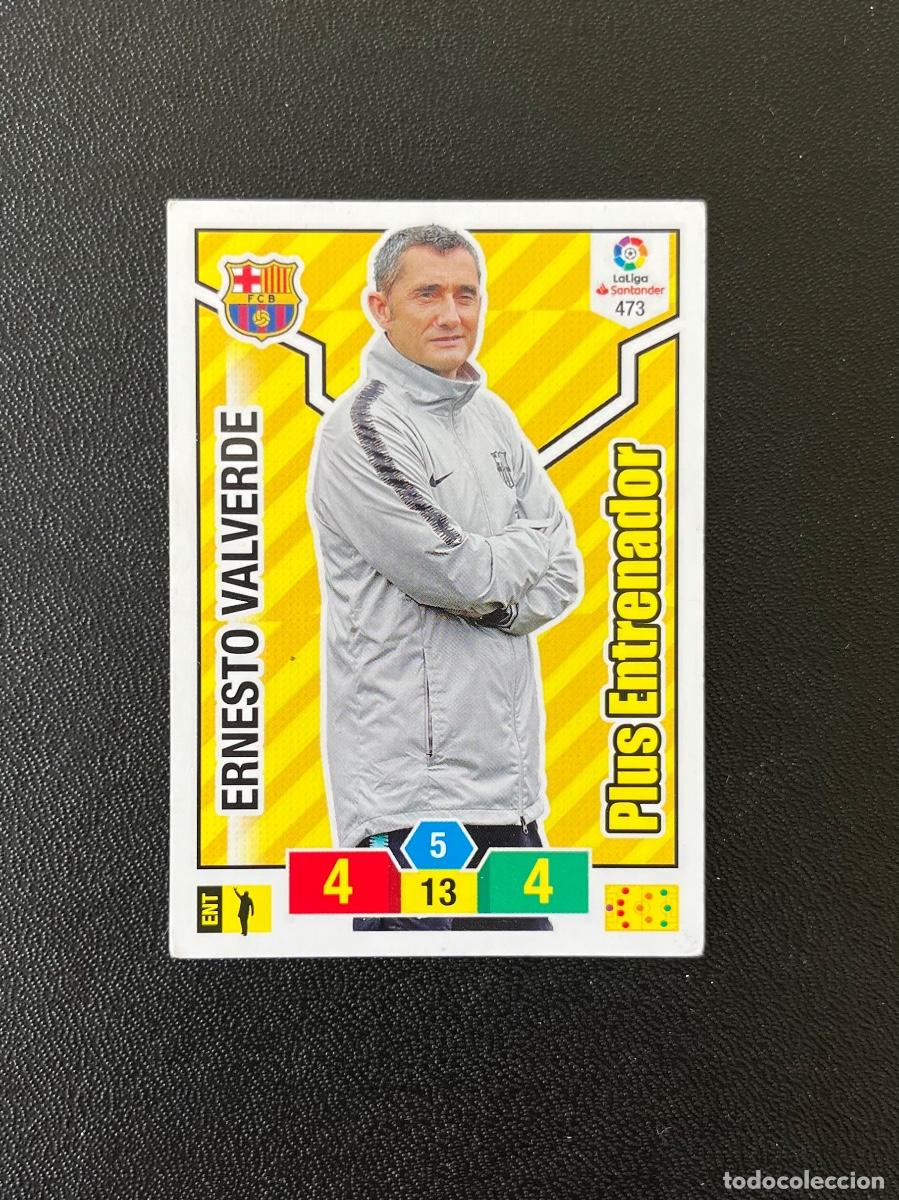 Cromos de f&uacute;tbol: 473 ERNESTO VALVERDE FC BARCELONA ADRENALYN 2018 2019 CROMO PANINI LA LIGA SANTANDER 18 19