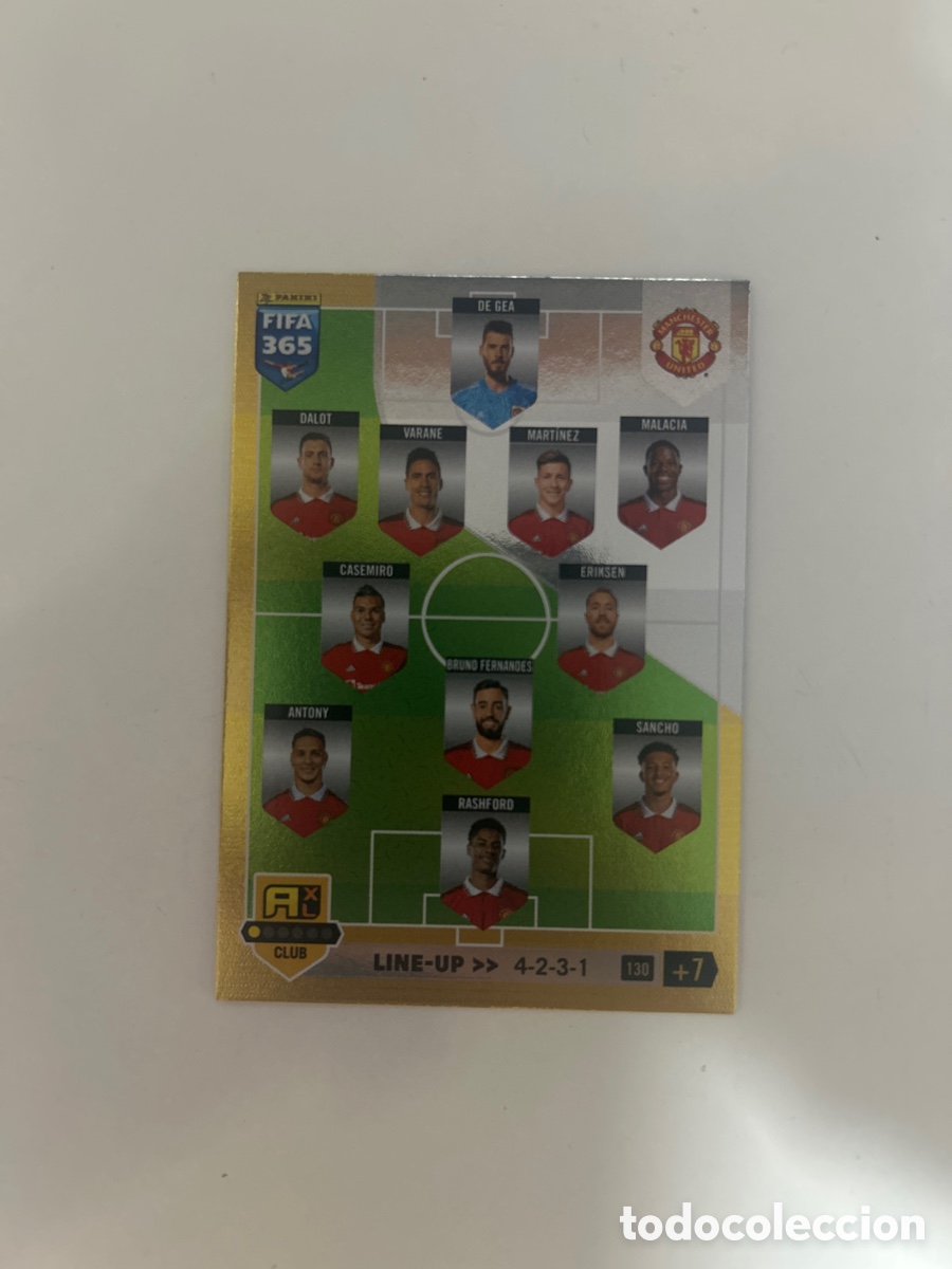 Cromos de f&uacute;tbol: Alineaci&oacute;n Manchester United FIFA 365 2023 (130)