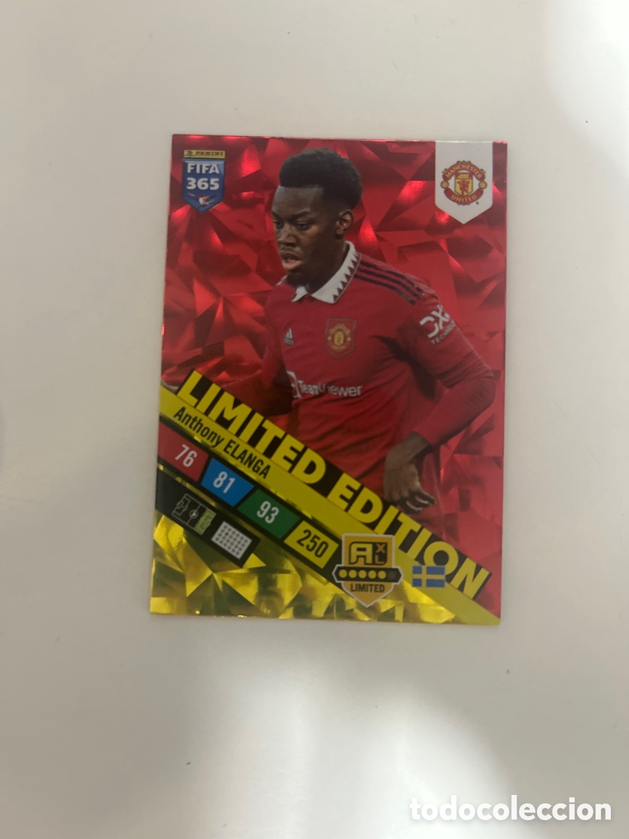 Cromos de f&uacute;tbol: Anthony Elanga EDICI&Oacute;N LIMITADA FIFA 365 2023