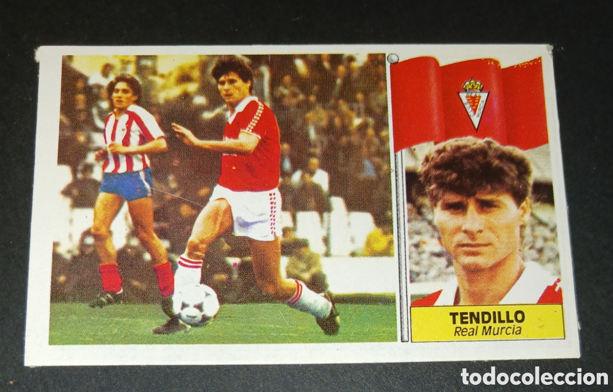 Cromos de f&uacute;tbol: Cromo Tendillo Real Murcia Liga 86/87 Ultimos Fichajes n&deg; 26 Este sin pegar
