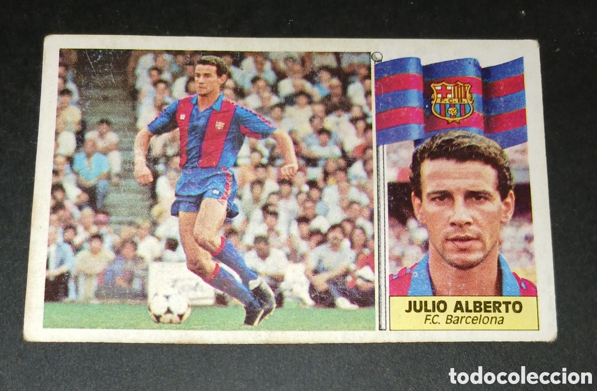 Cromos de f&uacute;tbol: Cromo Julio Alberto F.C. Barcelona Liga 86/87 Este sin pegar
