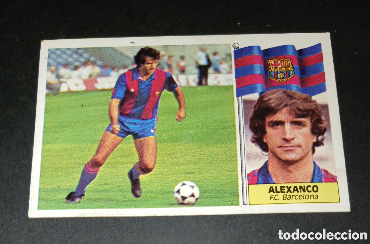 Cromos de f&uacute;tbol: Cromo Alexanco F.C. Barcelona Liga 86/87 Este sin pegar