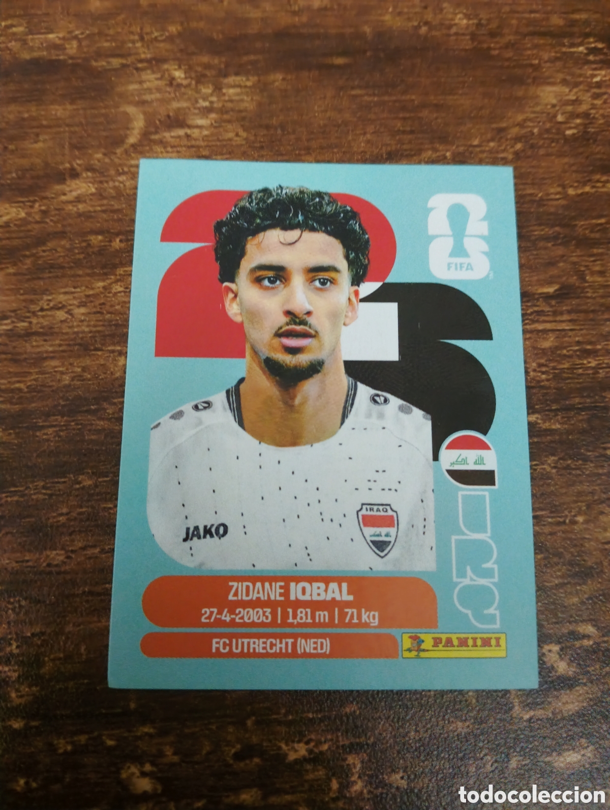 Cromos de f&uacute;tbol: IQBAL IRAQ IRQ 9 MUNDIAL FIFA WORLD CUP 2026 26 PANINI STICKERS NUEVO