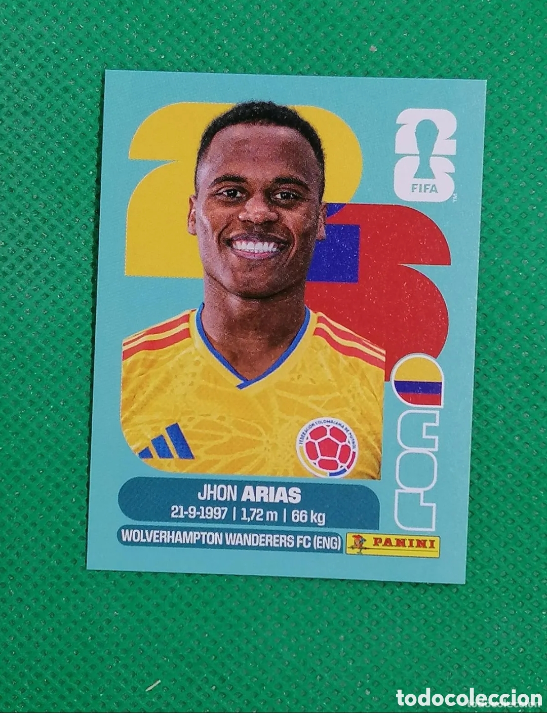 Cromos de f&uacute;tbol: COL 17 COL17 JHON ARIAS COLOMBIA ⚽ PANINI FIFA MUNDIAL WORLD CUP 26 2026 STICKER ⚽