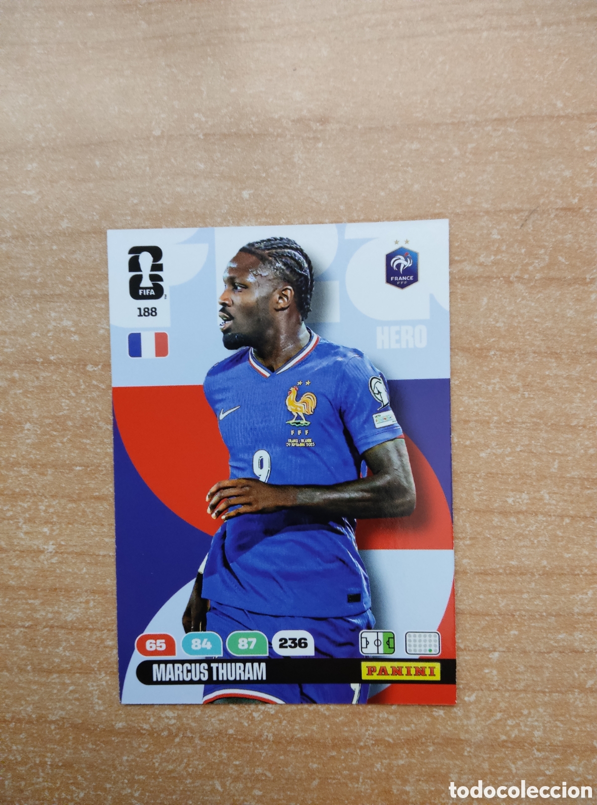 Cromos de f&uacute;tbol: 188 MARCUS THURAM FRANCIA ADRENALYN XL MUNDIAL 2026