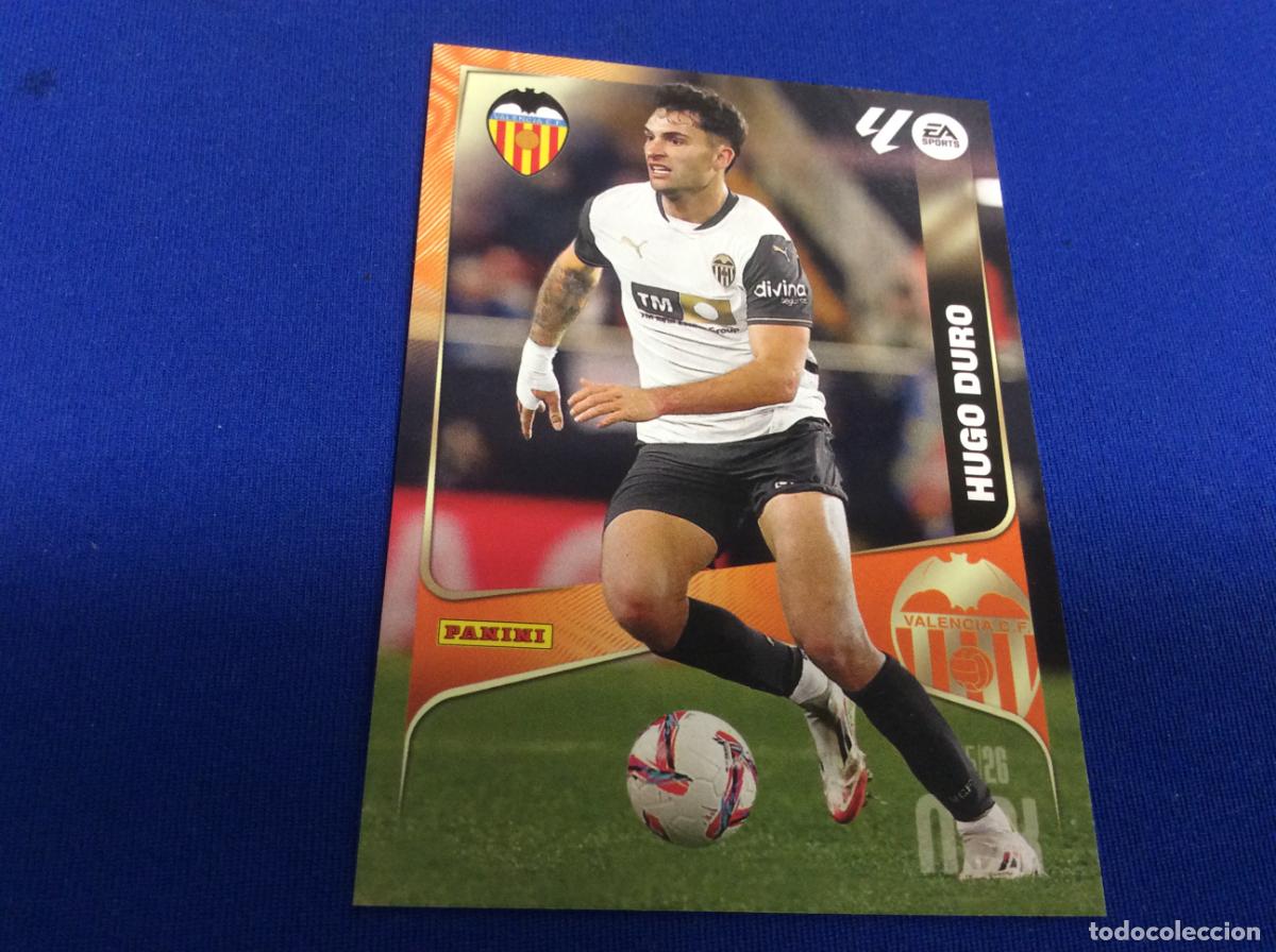 Cromos de f&uacute;tbol: 360 Hugo Duro Valencia CF MGK La Liga 2025 2026 25 25 Megacracks Panini