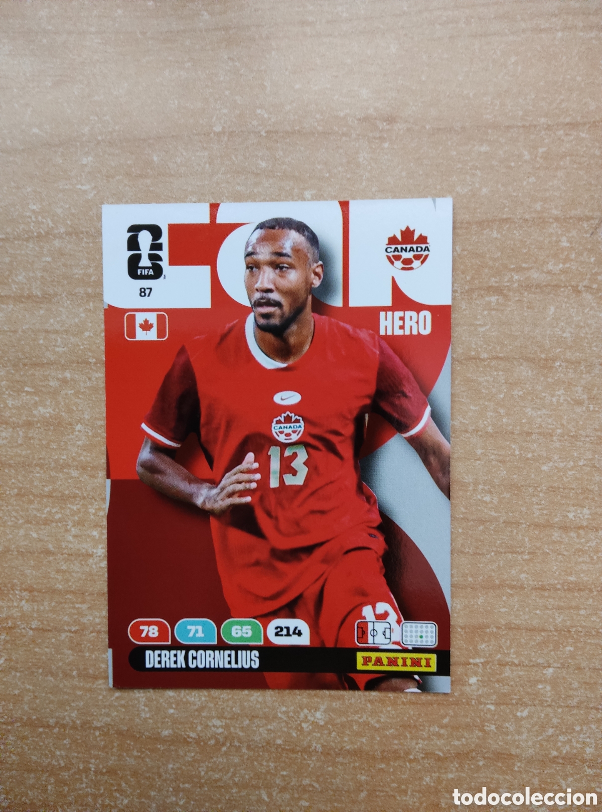 Cromos de f&uacute;tbol: 87 DEREK CORNELIUS CANADA ADRENALYN XL MUNDIAL 2026