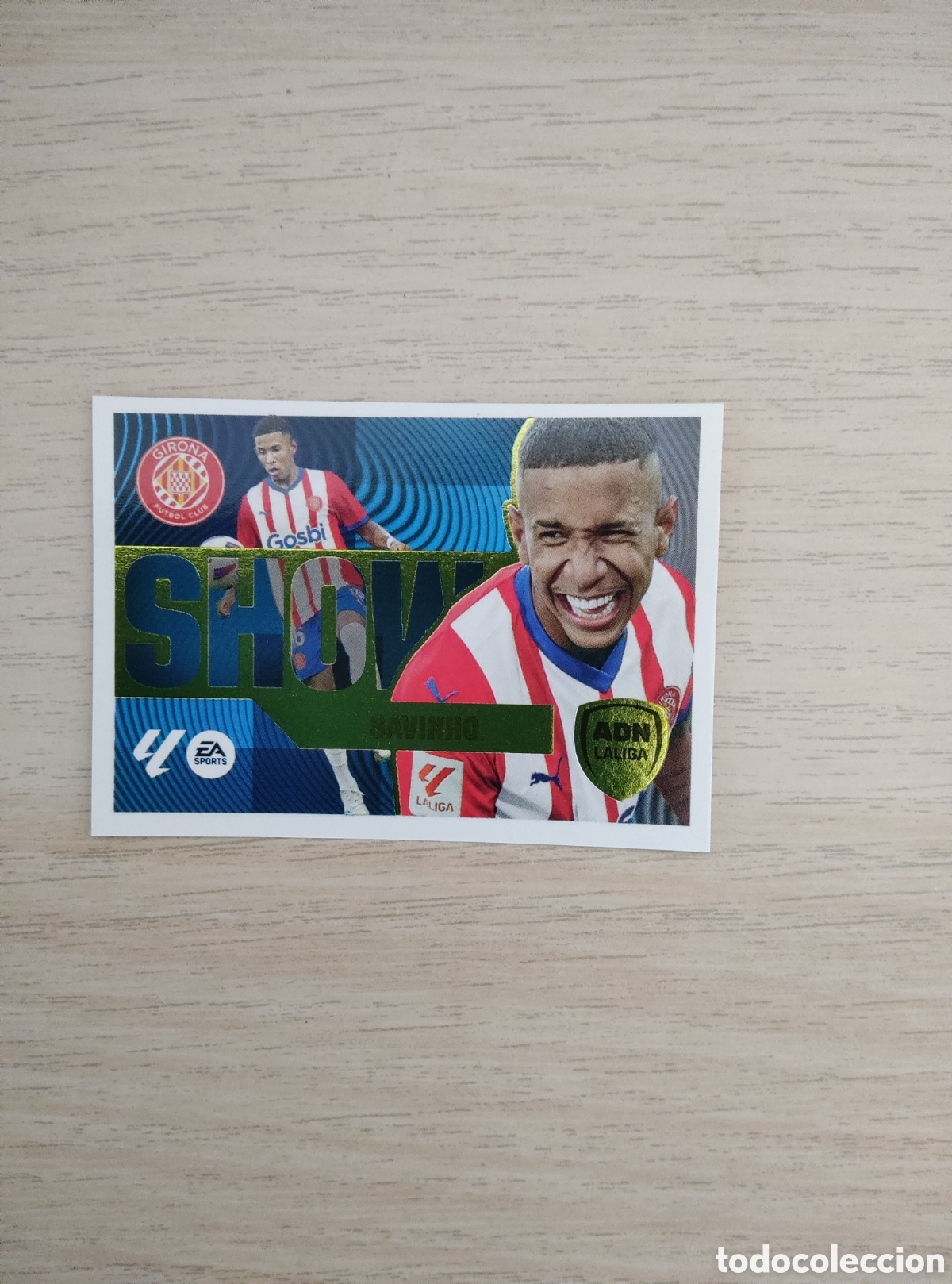 Cromos de f&uacute;tbol: 13 SAVINHO GIRONA ADN LIGA SHOW LIGA ESTE 2024 2025