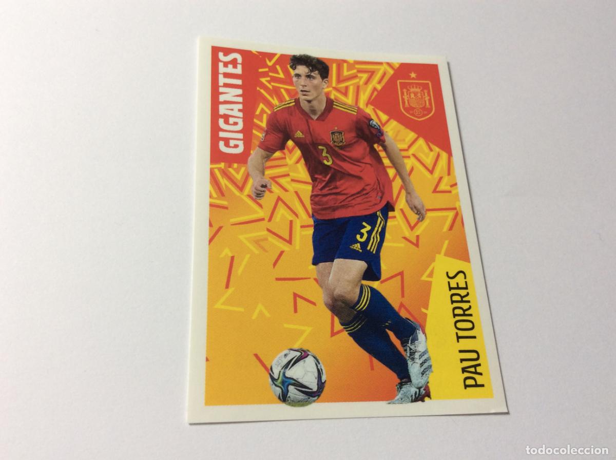 Cromos de f&uacute;tbol: 20 Pau Torres Gigantes Espa&ntilde;a Los &Iacute;dolos de la Roja 2022 22 Panini