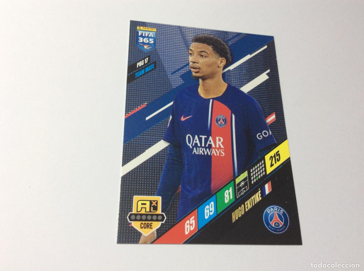 Cromos de f&uacute;tbol: PSG17 Hugo Ekitike PSG Adrenalyn XL FIFA 365 2024 Panini