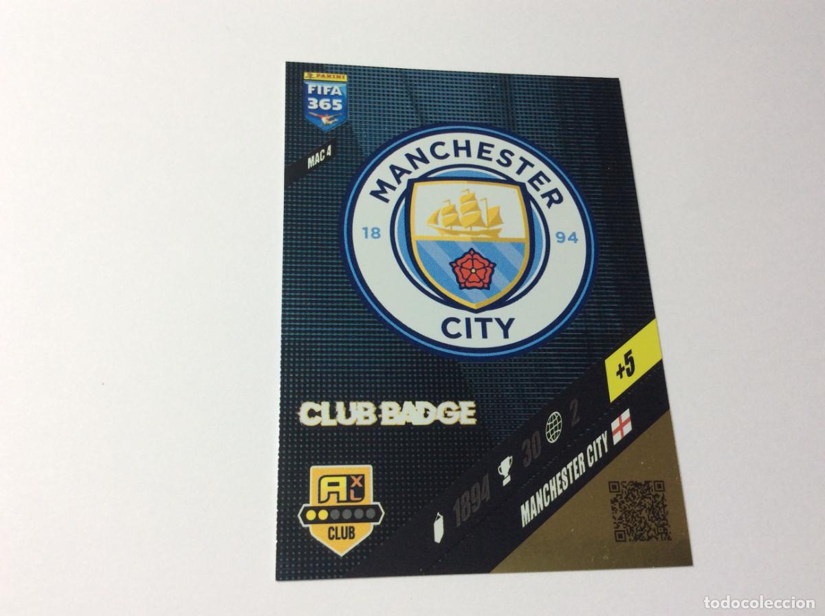 Cromos de f&uacute;tbol: MAC4 Escudo Manchester City Adrenalyn XL FIFA 365 2024 Panini