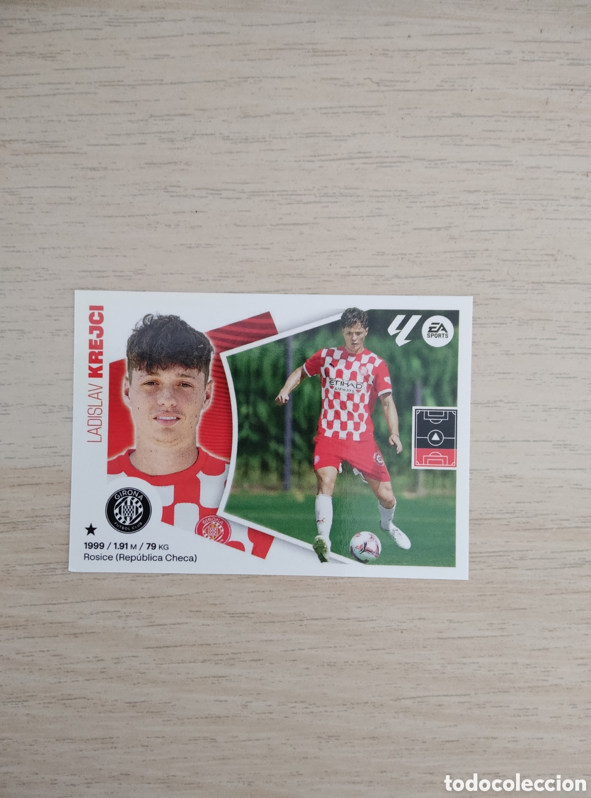 Cromos de f&uacute;tbol: 6 BIS LADISLAV KREJCI GIRONA LIGA ESTE 2024 2025