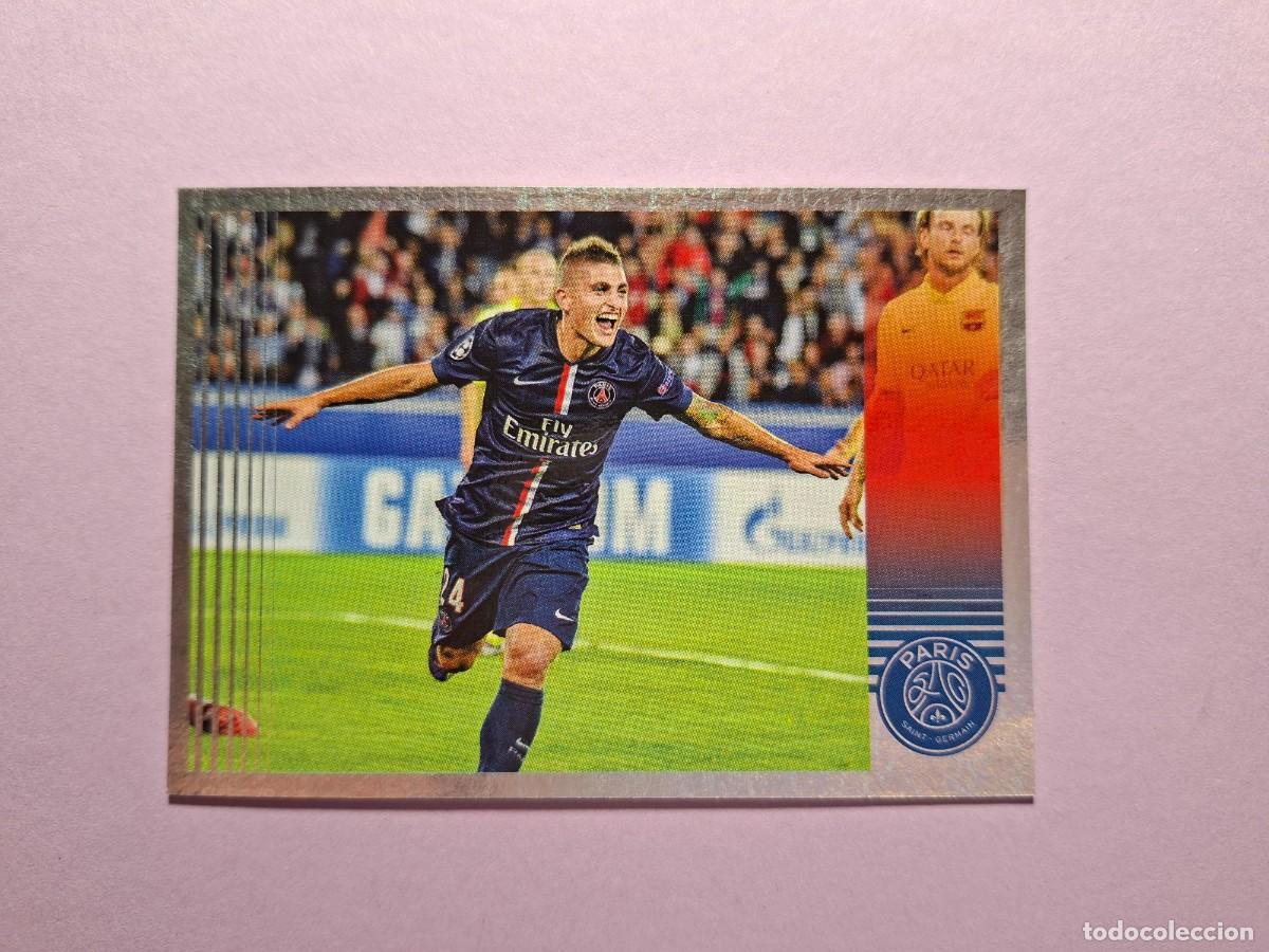 Cromos de f&uacute;tbol: 54 MARCO VERRATTI EN ACTION ACCION PANINI COLECCI&Oacute;N HISTORIA PSG PARIS SAINT GERMAIN 50 A&Ntilde;OS ANS
