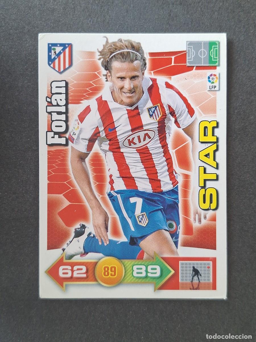 Cromos de f&uacute;tbol: L2 FORLAN STAR ATLETICO DE MADRID PANINI ADRENALYN XL 2010 2011 10 11