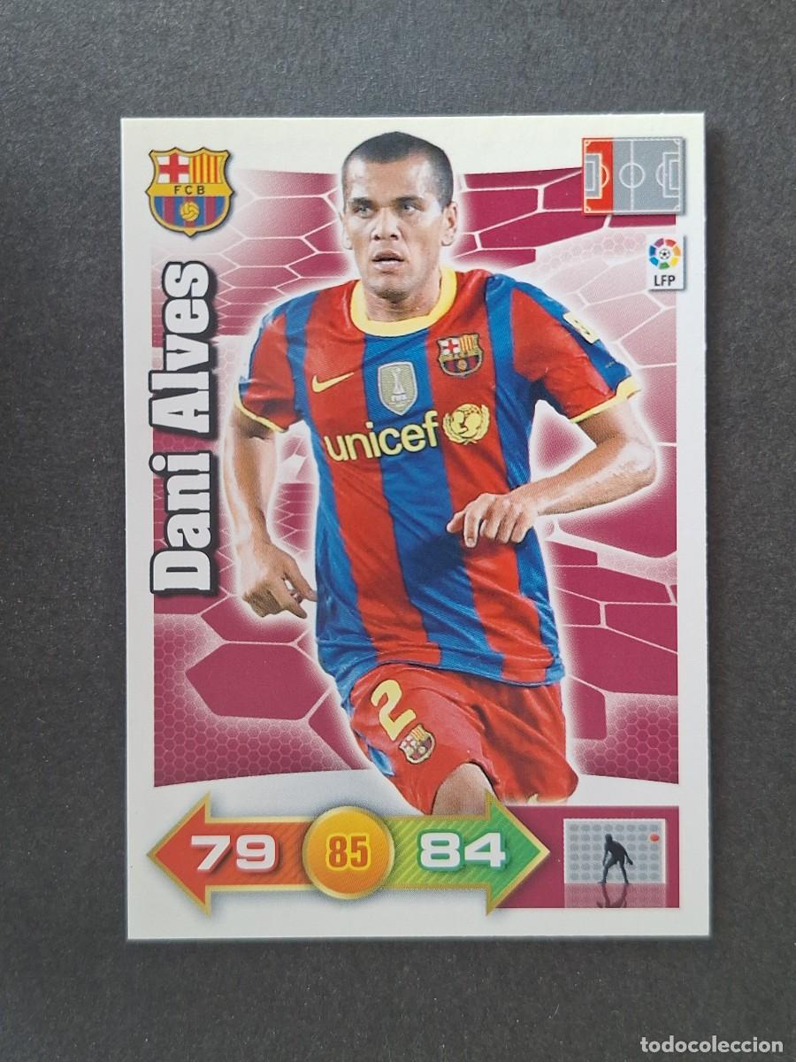 Cromos de f&uacute;tbol: L2 DANI ALVES F. C. BARCELONA PANINI ADRENALYN XL 2010 2011 10 11
