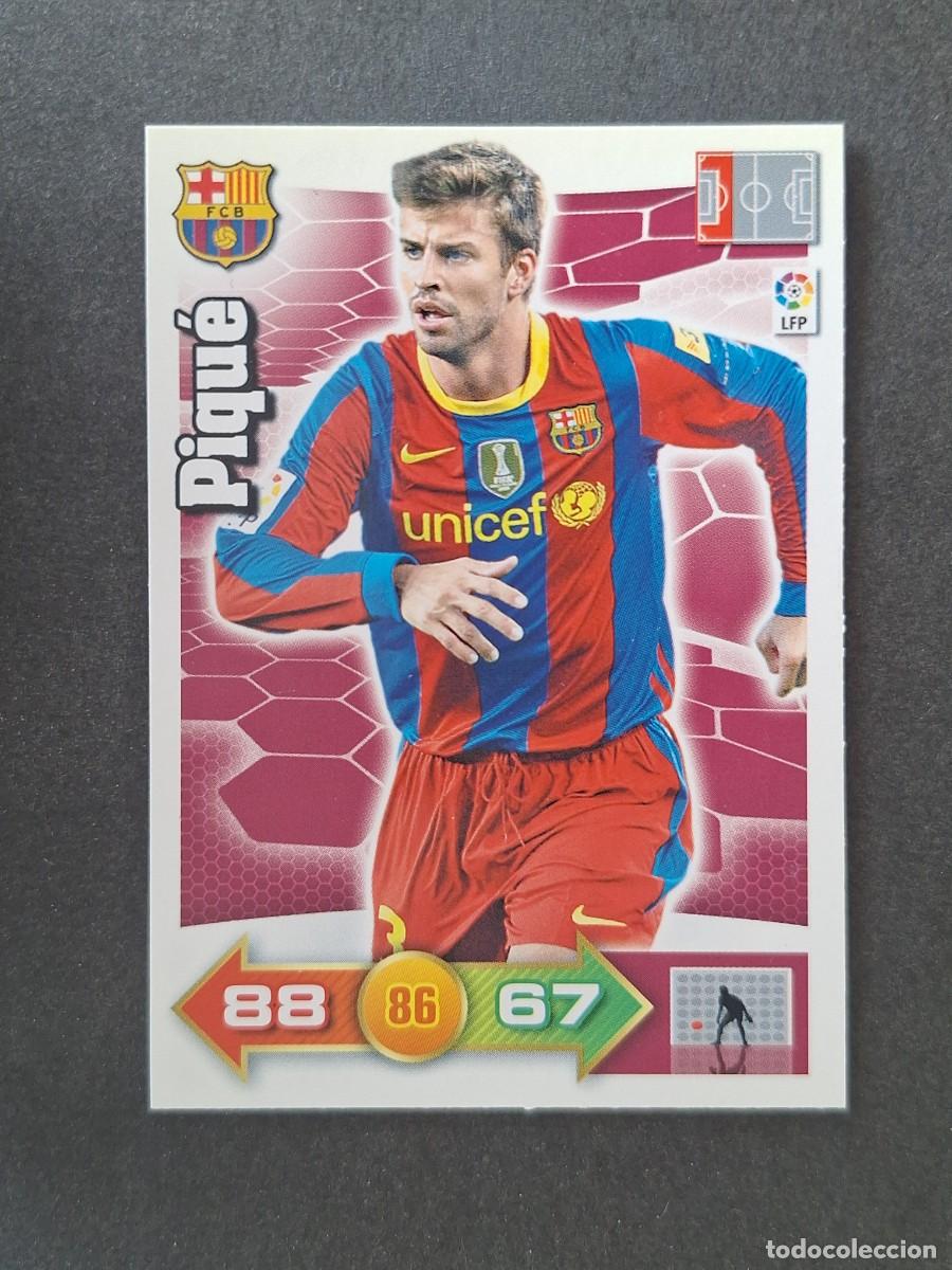 Cromos de f&uacute;tbol: L2 PIQUE F. C. BARCELONA PANINI ADRENALYN XL 2010 2011 10 11