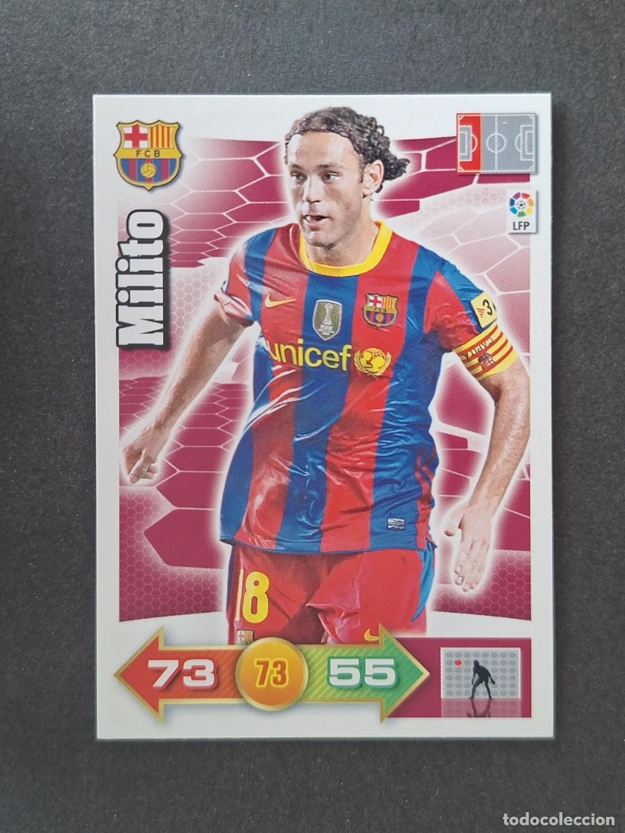 Cromos de f&uacute;tbol: L2 MILITO F. C. BARCELONA PANINI ADRENALYN XL 2010 2011 10 11