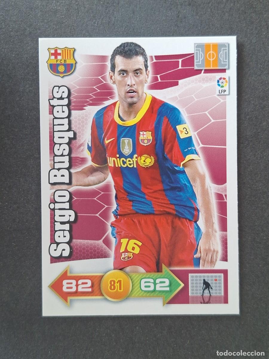 Cromos de f&uacute;tbol: L2 SERGIO BUSQUETS F. C. BARCELONA PANINI ADRENALYN XL 2010 2011 10 11
