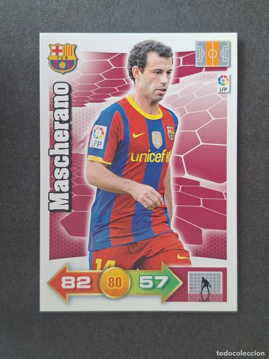 Cromos de f&uacute;tbol: L2 MASCHERANO F. C. BARCELONA PANINI ADRENALYN XL 2010 2011 10 11