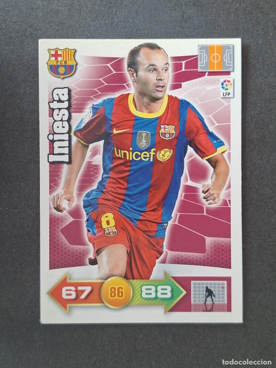 Cromos de f&uacute;tbol: L2 INIESTA F. C. BARCELONA PANINI ADRENALYN XL 2010 2011 10 11
