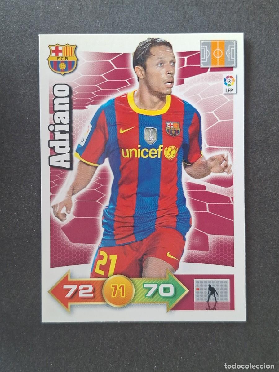 Cromos de f&uacute;tbol: L2 ADRIANO F. C. BARCELONA PANINI ADRENALYN XL 2010 2011 10 11