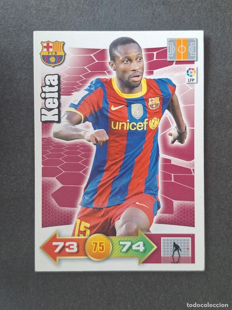 Cromos de f&uacute;tbol: L2 KEITA F. C. BARCELONA PANINI ADRENALYN XL 2010 2011 10 11