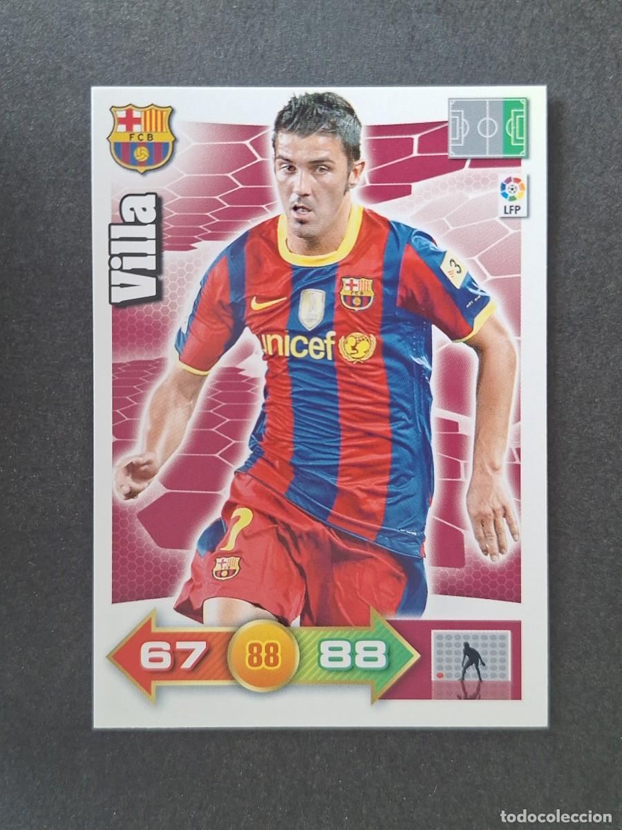 Cromos de f&uacute;tbol: L2 VILLA F. C. BARCELONA PANINI ADRENALYN XL 2010 2011 10 11