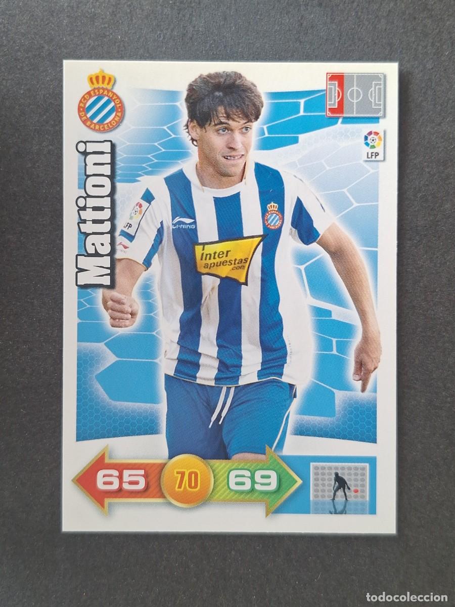 Cromos de f&uacute;tbol: L2 MATTIONI R. C. D. ESPA&Ntilde;OL PANINI ADRENALYN XL 2010 2011 10 11