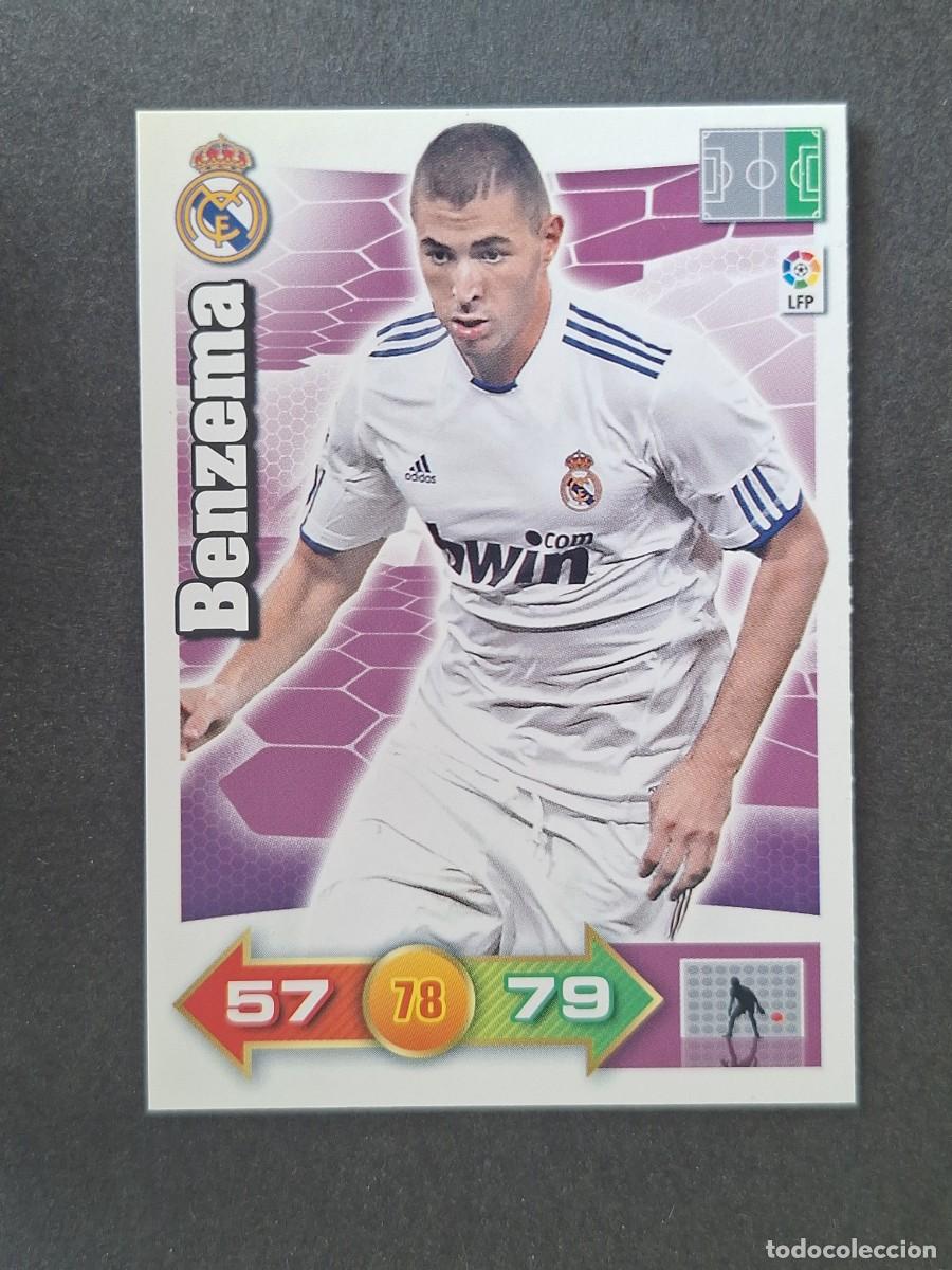 Cromos de f&uacute;tbol: L2 BENZEMA REAL MADRID PANINI ADRENALYN XL 2010 2011 10 11