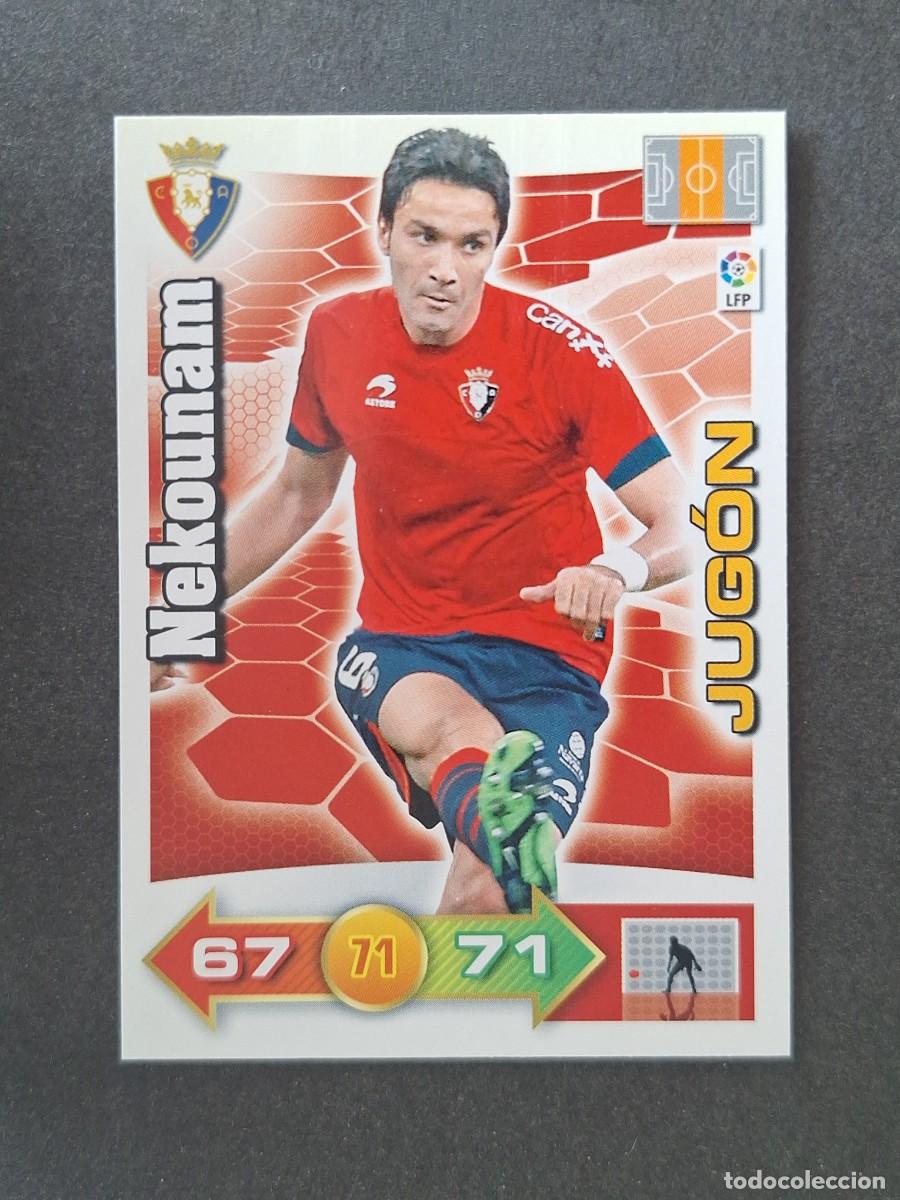 Cromos de f&uacute;tbol: L2 NEKOUNAM JUGON C. A. OSASUNA PANINI ADRENALYN XL 2010 2011 10 11