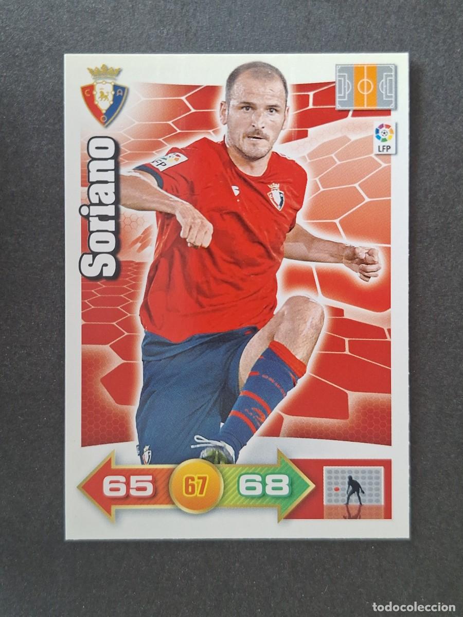 Cromos de f&uacute;tbol: L2 SORIANO C. A. OSASUNA PANINI ADRENALYN XL 2010 2011 10 11
