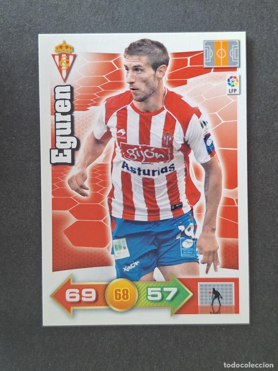 Cromos de f&uacute;tbol: L2 EGUREN SPORTING DE GIJON PANINI ADRENALYN XL 2010 2011 10 11