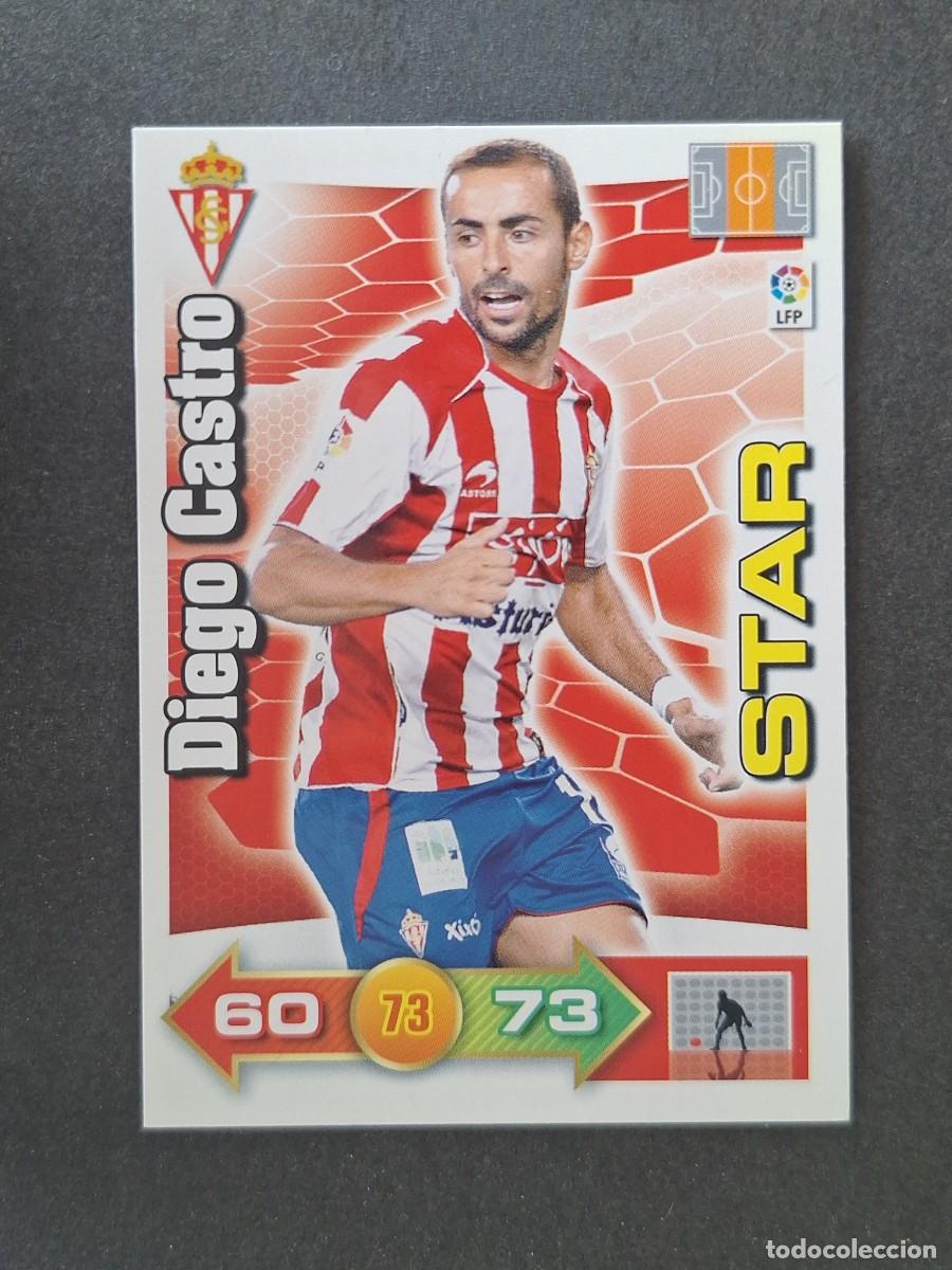 Cromos de f&uacute;tbol: L2 DIEGO CASTRO STAR SPORTING DE GIJON PANINI ADRENALYN XL 2010 2011 10 11