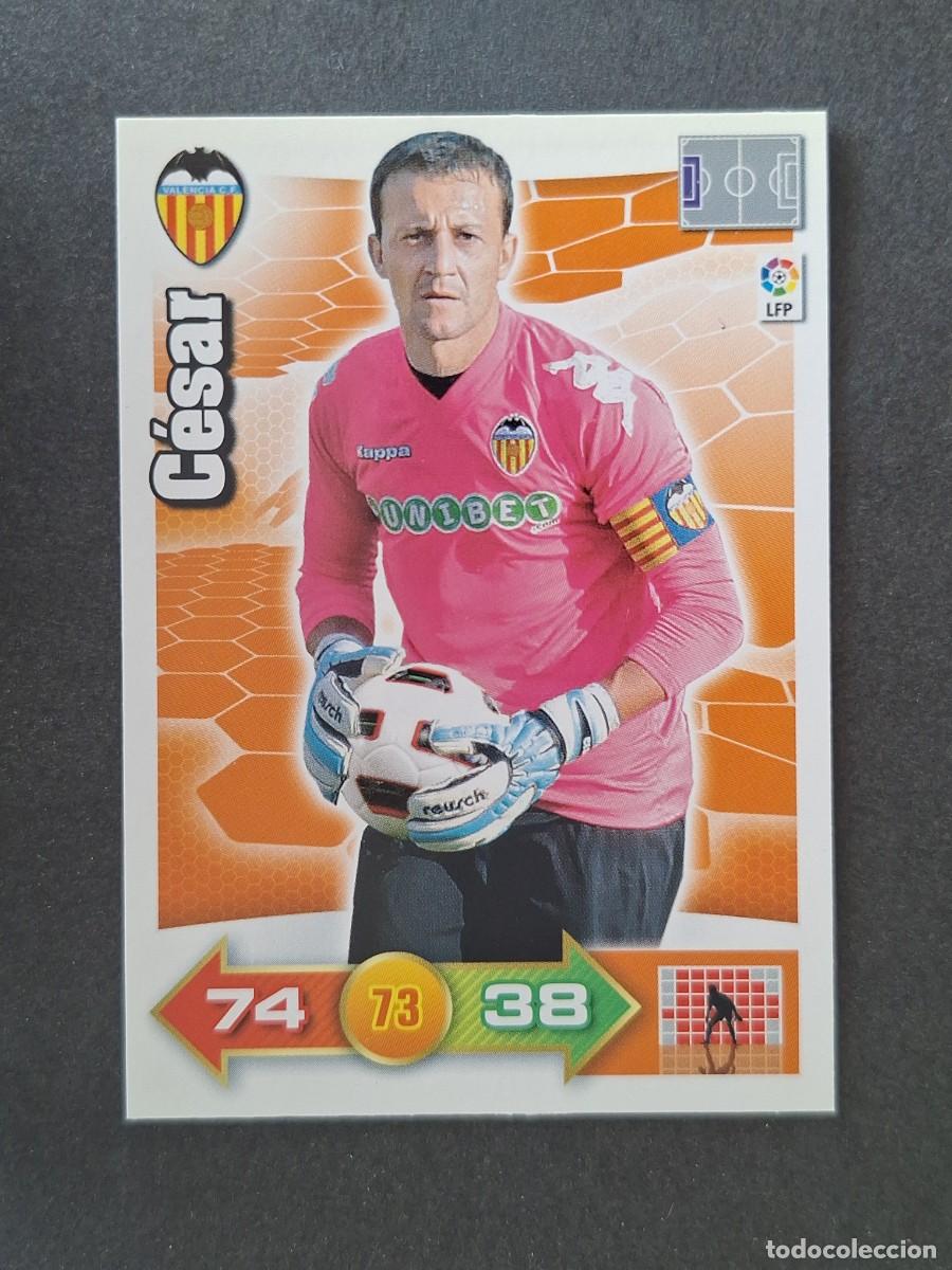 Cromos de f&uacute;tbol: L2 CESAR VALENCIA C. F. PANINI ADRENALYN XL 2010 2011 10 11
