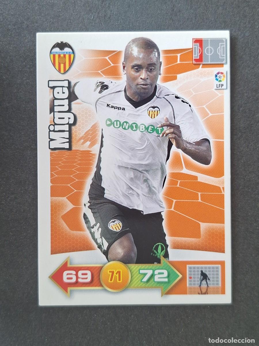 Cromos de f&uacute;tbol: L2 MIGUEL VALENCIA C. F. PANINI ADRENALYN XL 2010 2011 10 11