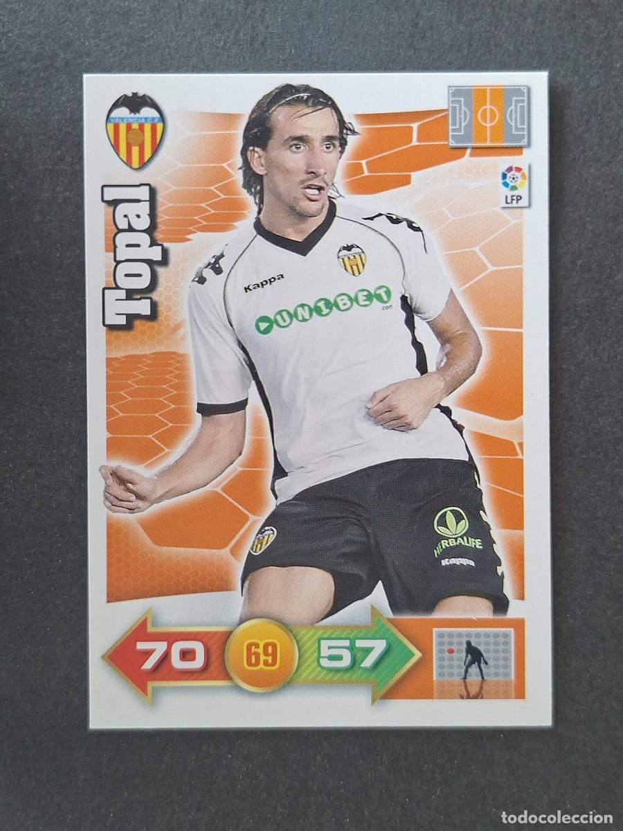 Cromos de f&uacute;tbol: L2 TOPAL VALENCIA C. F. PANINI ADRENALYN XL 2010 2011 10 11